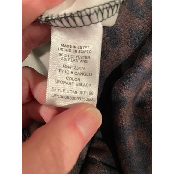 Ellen Tracy Women's Leopard Print Leggings Size M Brown - Picture 7 of 7